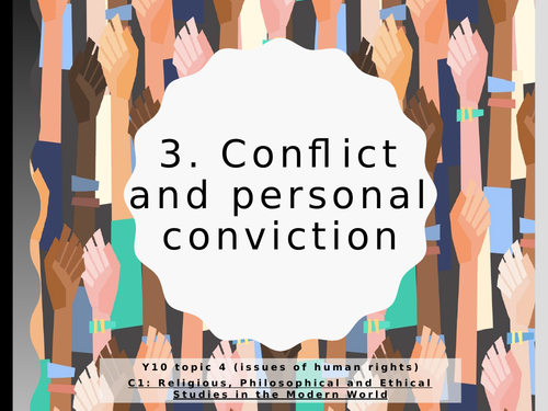 WJEC Eduqas GCSE Religious Studies C1 Human Rights- 03. Conflict and Personal Conviction