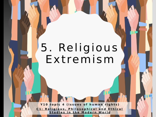 WJEC Eduqas GCSE Religious Studies C1 Human Rights- 05. Religious Extremism