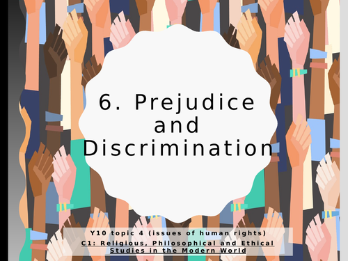 WJEC Eduqas GCSE Religious Studies C1 Human Rights- 06. Prejudice and Discrimination