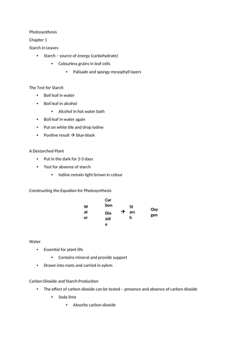 Cambridge Science Checkpoint 3 Notes