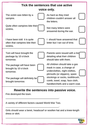 Identifying passive voice