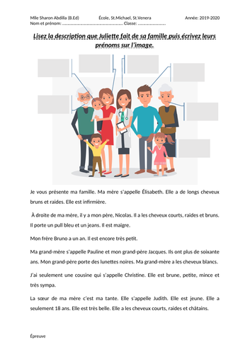 la famille, les articles