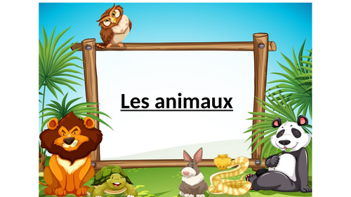 Les animaux: the animals