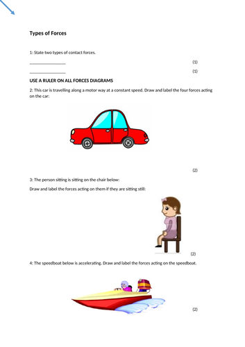 forces exam pack - for year 9 and up