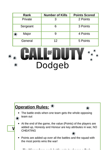 Call of Duty Dodgeball