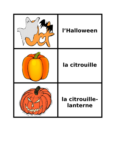 Halloween in French Card Games
