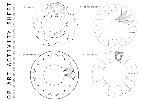 Op Art Activity Sheet (2 sheets)