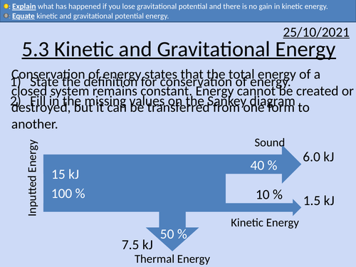 OCR AS level Physics: Kinetic and Gravitational Potential Energy