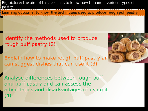 Rough puff pastry - sausage rolls