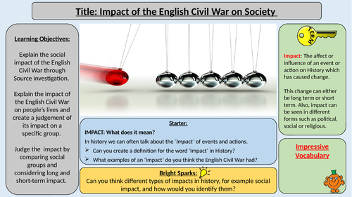 Impact of the English Civil War on Society
