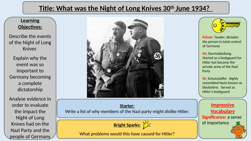 The Night of Long Knives - OCR J411 Living Under Nazi Rule