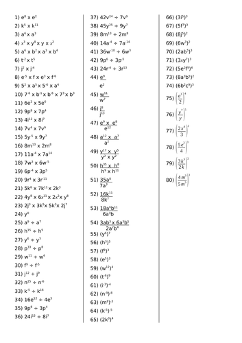 Simplifying Algebraic Indices