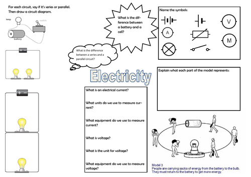 Simple circuit worksheet