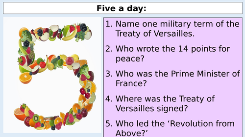 A level History The Weimar Constitution