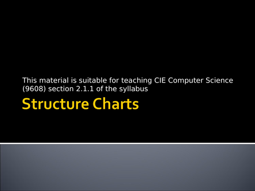 Structure Charts in Program Design