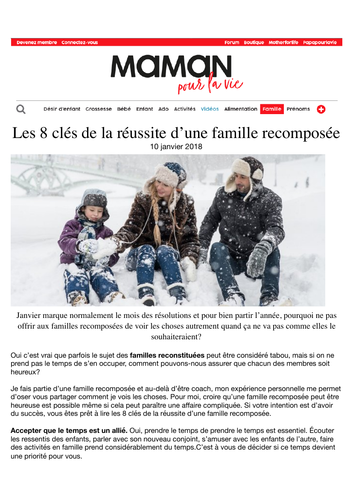 Famille Recomposée - Compréhension Écrite
