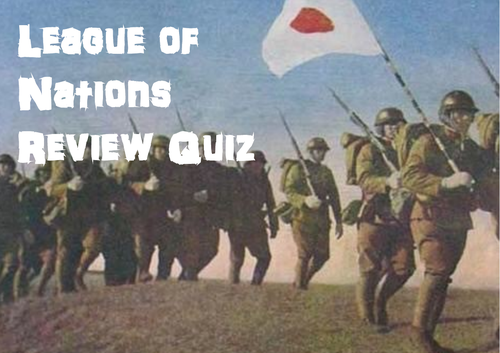 League of Nations Review Quiz