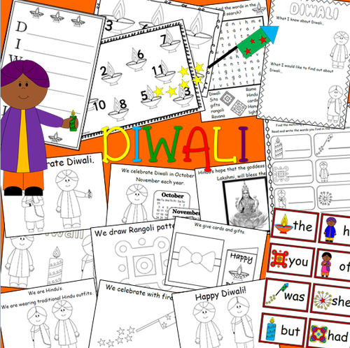 DIWALI maths and literacy activity resource pack