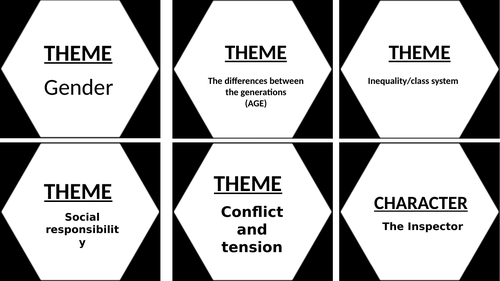 An Inspector Calls Hexagons - good for low ability