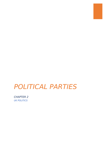 A-Level Politics Political Parties