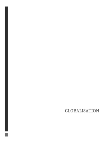 A-Level Sociology Globalisation