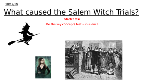 RE lesson on Salem Witch Trials