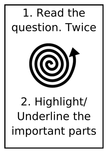 Maths Metacognition Display and bookmark