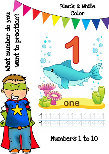 Colouring Book - Numbers | Teaching Resources