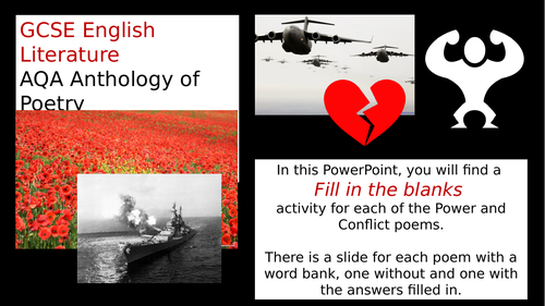AQA Power & Conflict Fill in the Blanks