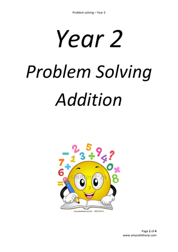 year 2 problem solving multiplication