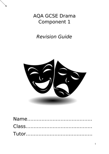 AQA GCSE Component 1 revision booklet