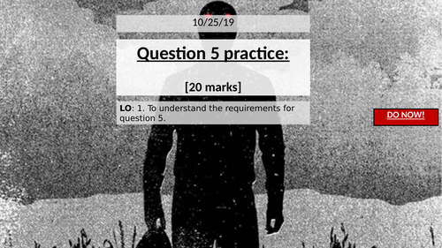 Language Paper 1 Q5 Creative Writing task