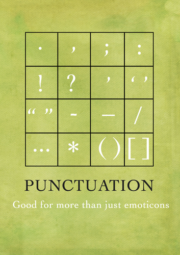 Punctuation fun display poster a4 size