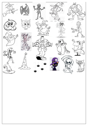 Halloween themed - Comparatives