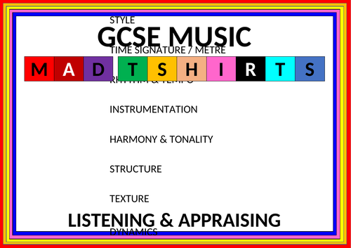 GCSE Music - Knowledge Organisers