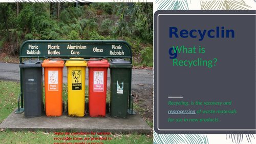 Recycling: concepts and practice in waste, water , metal recycling