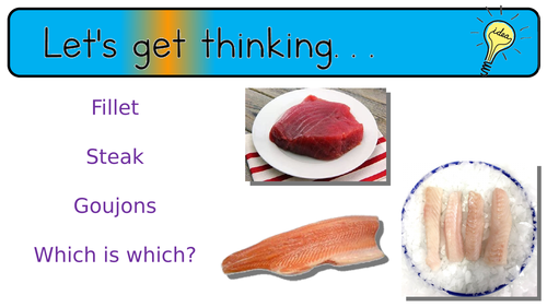 Year 9 GCSE Food Preparation & Nutrition Practical Skills S2 lessons 19 portioning fish