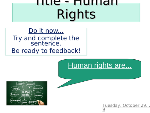 Human Rights Lesson