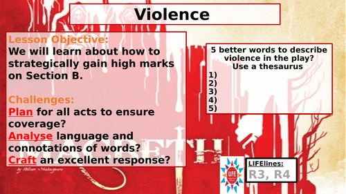 Violence in Macbeth - Section B WJEC