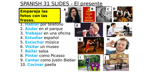 SPANISH 31 SLIDES - El presente