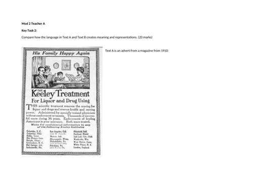 AQA English Language Paper 1 Question 3 Questions