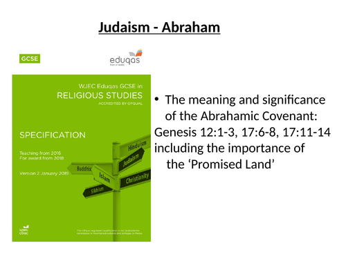 Abrahamic Covenant Judaism (Eduqas) | Teaching Resources