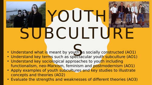SOCIOLOGY 14 SLIDES YOUTH CULTURE
