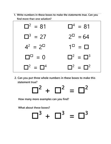 Secondary Maths Resources: Maths Worksheets for KS3, KS4, GCSE | Tes