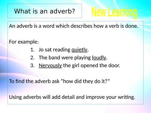 English Language Adverbs
