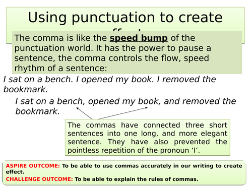 English Language Commas