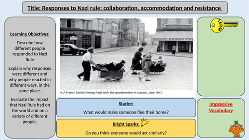 Responses to Nazi Rule - OCR J411 Living Under Nazi Rule