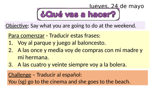 Qué vas a hacer? What are you going to do?