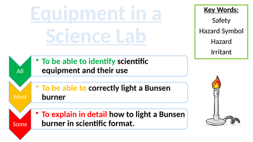 Equipment and Bunsen Lighting