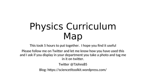 Physics GCSE Curriculum Map - AQA